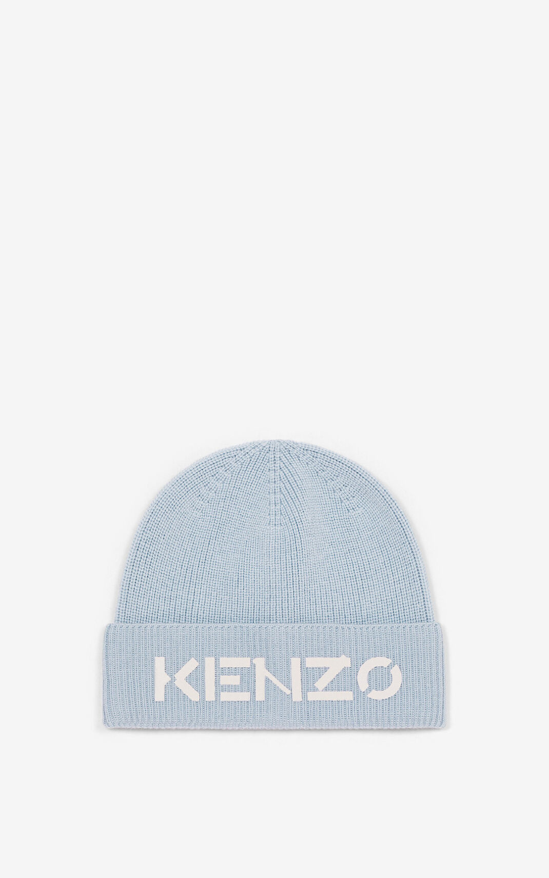 Kenzo Logo knit Bere Bayan Gri | 4675-WYUAM